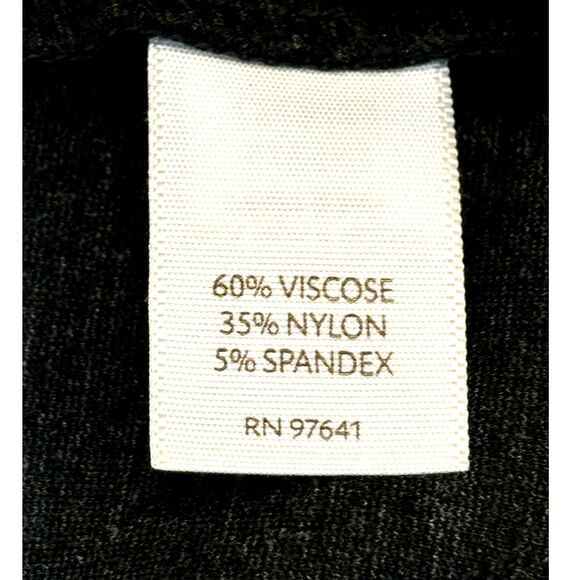 J.Jill Ponte Dark Gray Pull On Stretch Pencil Skirt Office Career Size Medium - Picture 6 of 9